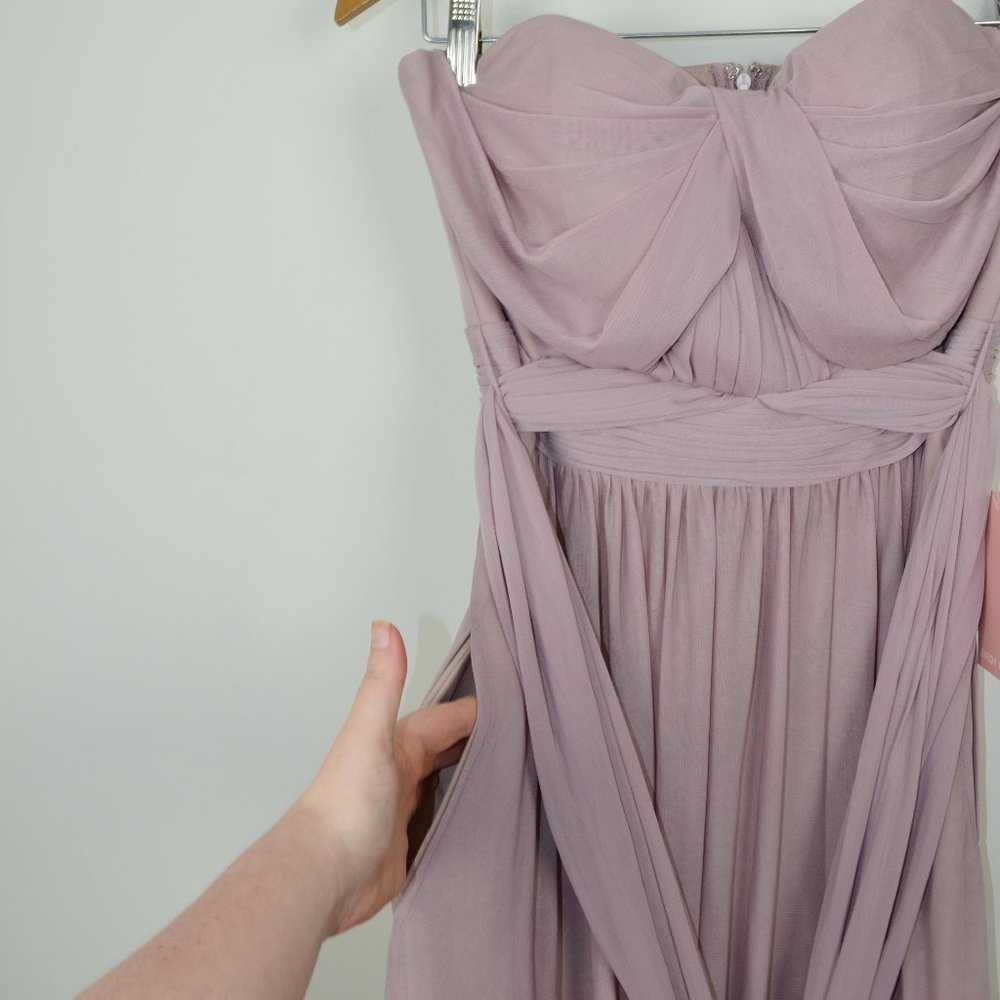 Birdy Grey Convertible Chickie Bridesmaid Dress Mauve NEW Size M - Picture 11 of 16